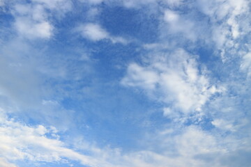 blue sky and clouds for the background.