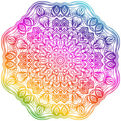 Vector Background With Mandala. Decorative Elements. Arabic, Indian, Ottoman Motifs.