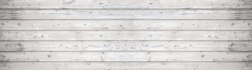 Fototapeta na wymiar old white painted exfoliate rustic bright light wooden texture - wood background banner panorama long shabby