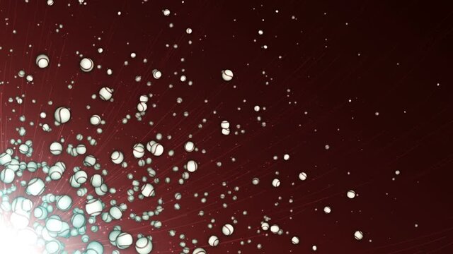 Flying Baseball Ball Animation, Background, Loop, 4k
