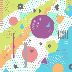 Retro background. Pop Art Geometry. 