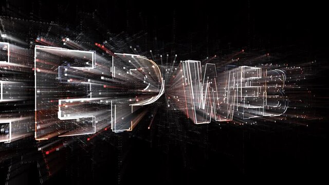 4k DEEP WEB word tag cloud;binary code.The Matrix binary text design animation;changing from zero to one digits;abstract tech background.