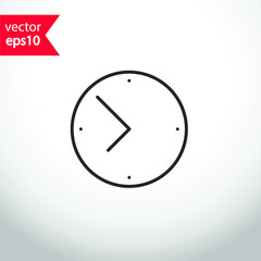 Alarm clock icon. Time vector sign. Clock flat sign design. Clock vector symbol pictogram