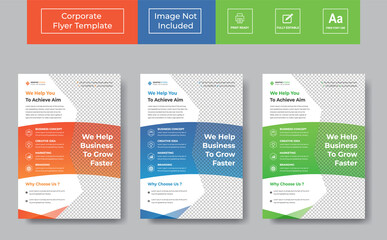 Corporate Flyer Design , Business Flyer Template vector design for Brochure, Annual Report, Magazine, Poster, Corporate Presentation, Portfolio, Flyer, layout leaflet promotion marketing flyer