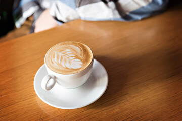 Coffee in the white cup