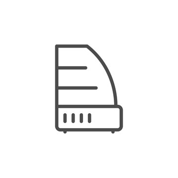 Refrigerated Display Case Line Outline Icon