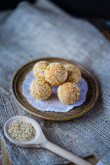 Indonesian sweet sesame balls