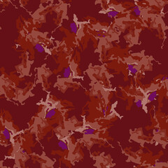 UFO camouflage of various shades of red, brown and violet colors