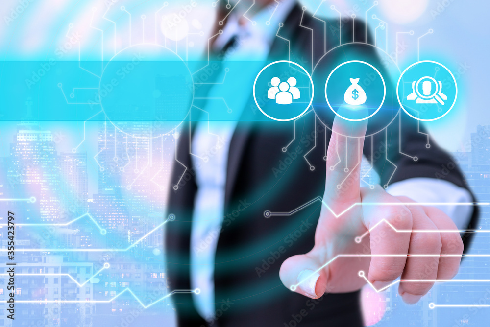 Poster system administrator control, gear configuration settings tools concept.