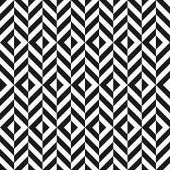 Seamless abstract pattern. Geometric ornament with elements of leaf.