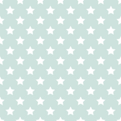 seamless pattern, grey background with white five-pointed stars