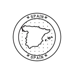 spain map label