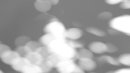 Summer concept the motion of bokeh sunlight natural shadow overlay on white texture background, for overlay on product presentation, backdrop and mockup