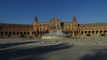 Fototapeta premium Plaza de España - Sevilla 04 Junio 2020