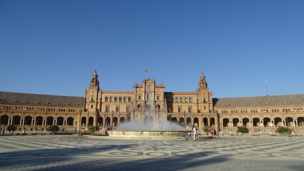 Fototapeta premium Plaza de España - Sevilla 04 Junio 2020