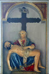 Altar of Our Lady of Sorrows in the Parish Church of Saint Peter in Petrovina, Croatia