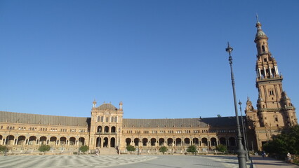 Fototapeta premium Plaza de España - Sevilla 04 Junio 2020