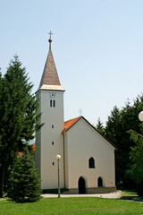 Fototapeta na wymiar St. Anne Parish Church in Sveta Jana, Croatia