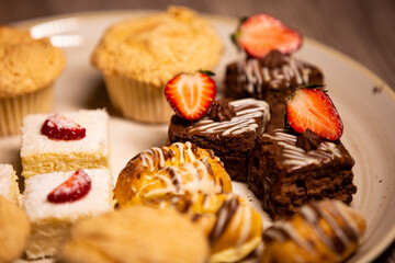 Assorted cake tray - homemade sweets