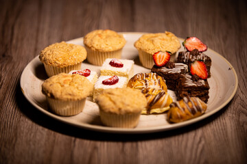Assorted cake tray - homemade sweets
