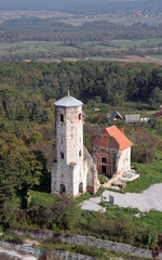 Fototapeta na wymiar Ruins of the medieval church of St. Martin in Martin Breg, Dugo Selo, Croatia