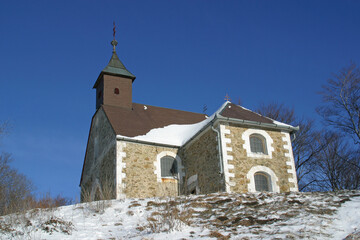 Fototapeta na wymiar Chapel of St. James on the mountain Medvednica, Zagreb, Croatia