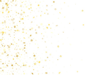 Magic gold sparkle texture vector star background.