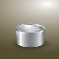 blank aluminium can