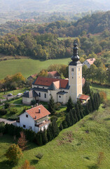 Fototapeta premium St. George Parish Church in Gornja Stubica, Croatia