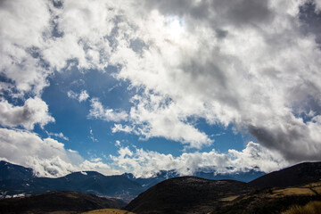 Fototapeta na wymiar Winter in La Cerdanya, Pyrenees, Spain