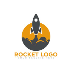 Rocket Logo Icon Design Vector