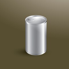 blank aluminium can
