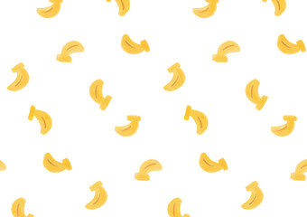 バナナ柄のイラスト背景　背景透過