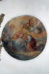 The Mystic Marriage of Saint Catherine, fresco in the parish church of St. Catherine of Alexandria in Dapci, Croatia