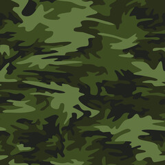 Camouflage seamless pattern texture. Abstract modern vector military camo backgound. Fabric textile print template. Vector illustration.
