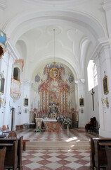 Fototapeta na wymiar Parish Church of St. Mary Magdalene in Sela kod Siska, Croatia
