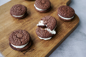 Broken cookie whoopie pies.
