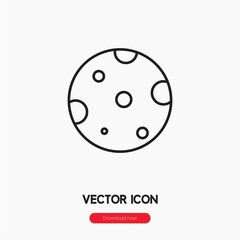 moon icon vector sign symbol