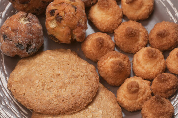Cakes assort on a plate