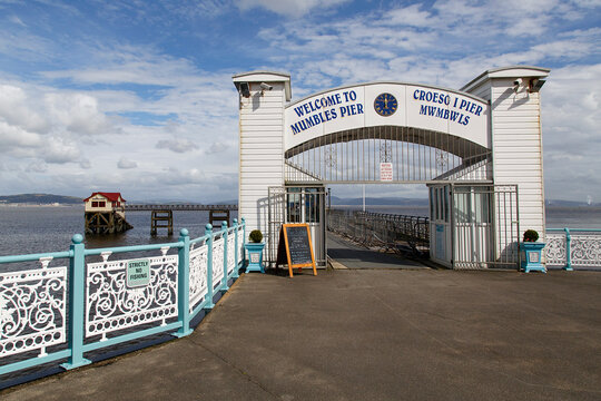 Swansea, UK: September 10, 2016: The New Lifeboat Station at Swansea Pier. Illustrative Editorial