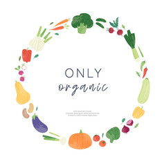 Hand drawn set of colorful fresh organic  vegetables isolated on white background. Bundle of healthy vegetarian food, tasty vegan products use for cooking books, restaurant menu, posters, farm markets