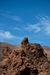 Fototapeta na wymiar Volcanic rocks in El Teide national park on Tenerife, Spain
