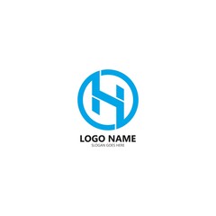 Obraz premium H Letter Logo Template Design Vector