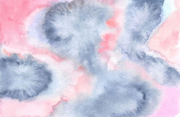 Abstract texture Pink Blue watercolor Background