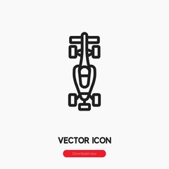 Obraz premium racing car icon vector sign symbol