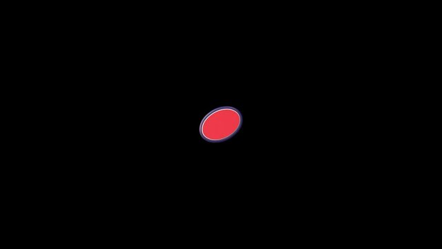 Dot Mathematic Sign Comic Symbol, with Alpha Matte, Loop, 4k
