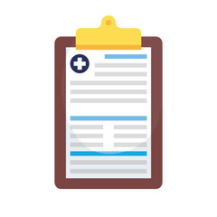 medical history document vector design
