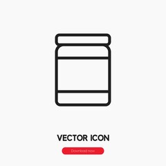 jar icon vector sign symbol