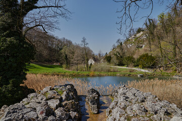 Ermitage Arlesheim, Landschaftsgarten in einem kleinen malerischen Tal nähe Basel.