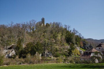 Ermitage Arlesheim, Landschaftsgarten in einem kleinen malerischen Tal nähe Basel.